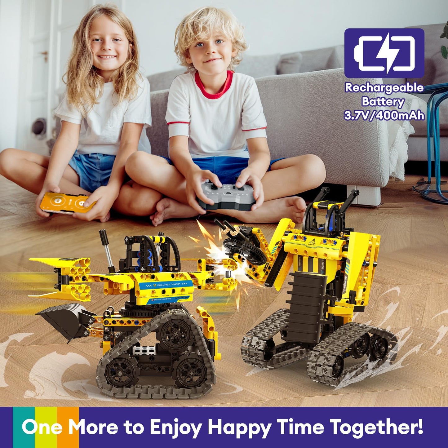LECPOP 5 in 1 Remote Control Building Sets