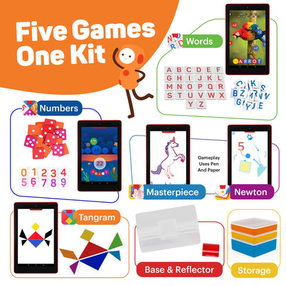 Osmo Genius Starter Kit for Kids Ages 6–10 | 7 Educational Learning Games | iPad Compatible | Educational STEM Learning System | Base Included