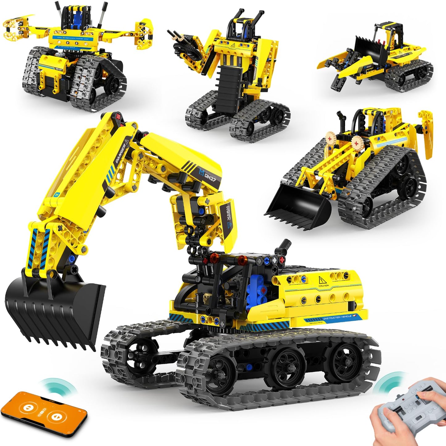 LECPOP 5 in 1 Remote Control Building Sets