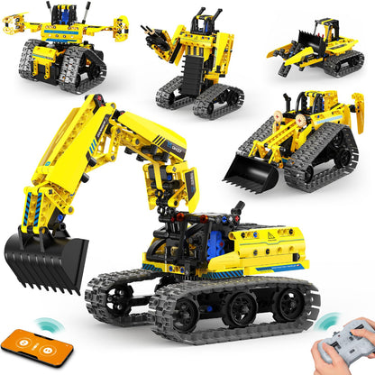 LECPOP 5 in 1 Remote Control Building Sets
