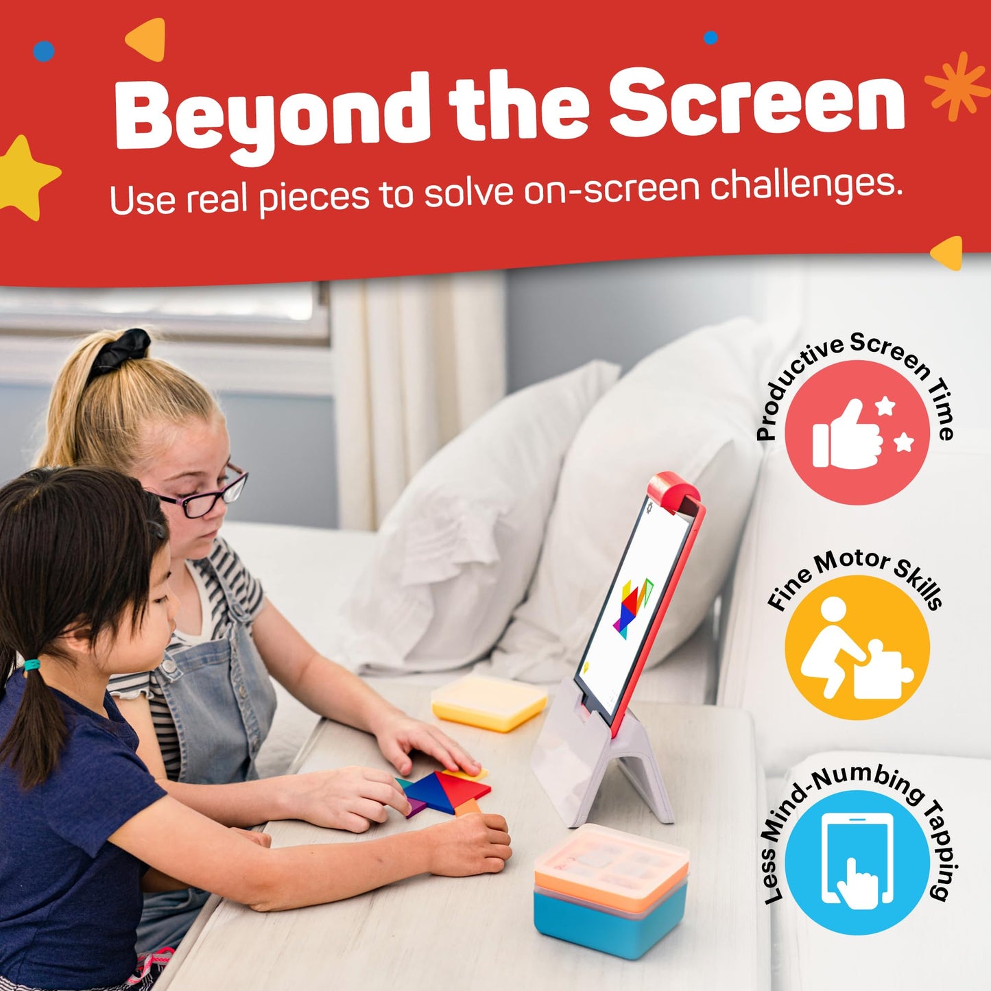 Osmo Genius Starter Kit for Kids Ages 6–10 | 7 Educational Learning Games | iPad Compatible | Educational STEM Learning System | Base Included