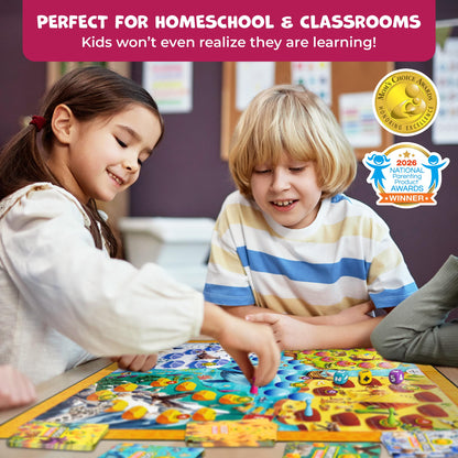 Number Hunter Math Board Game