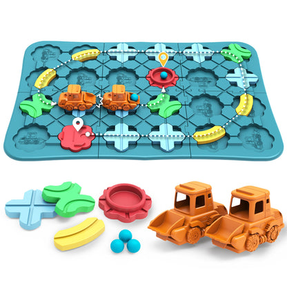 Bonitoto STEM Board Game Logical Road Builder Maze Toy for Kids Ages 3-8