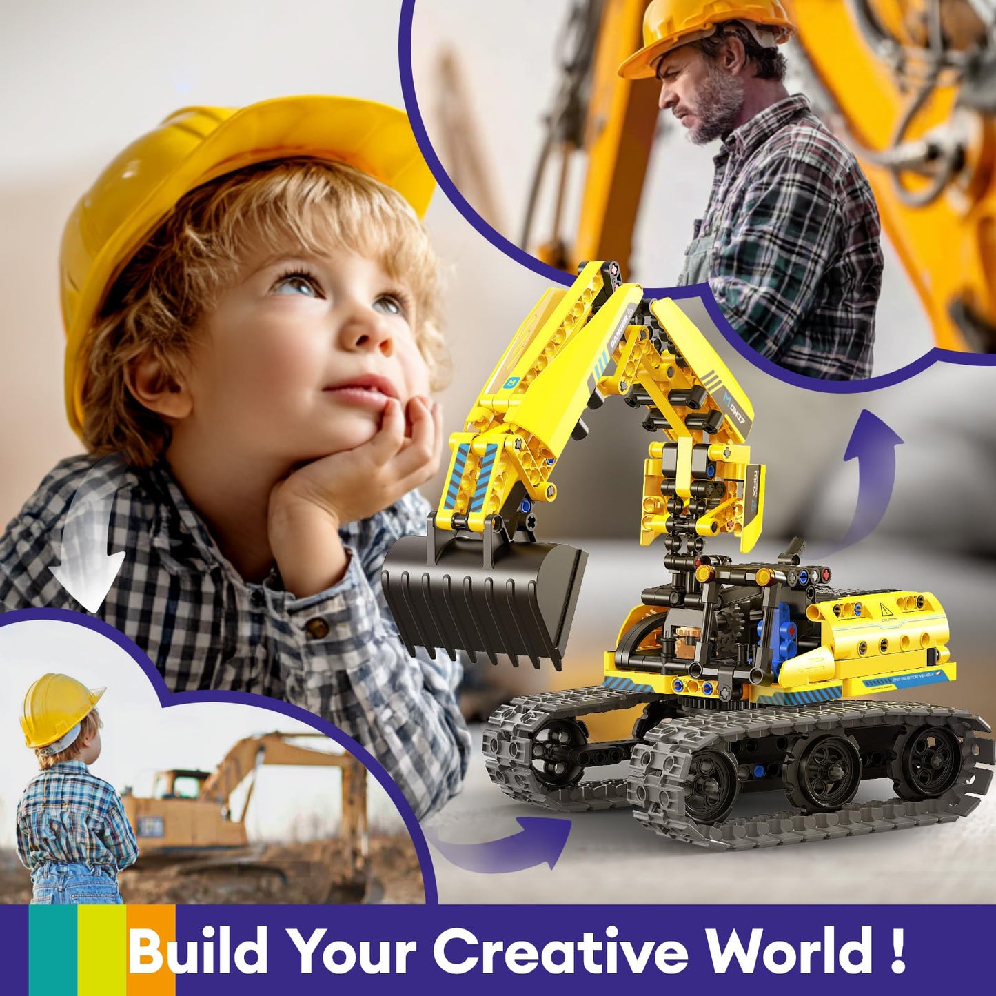 LECPOP 5 in 1 Remote Control Building Sets