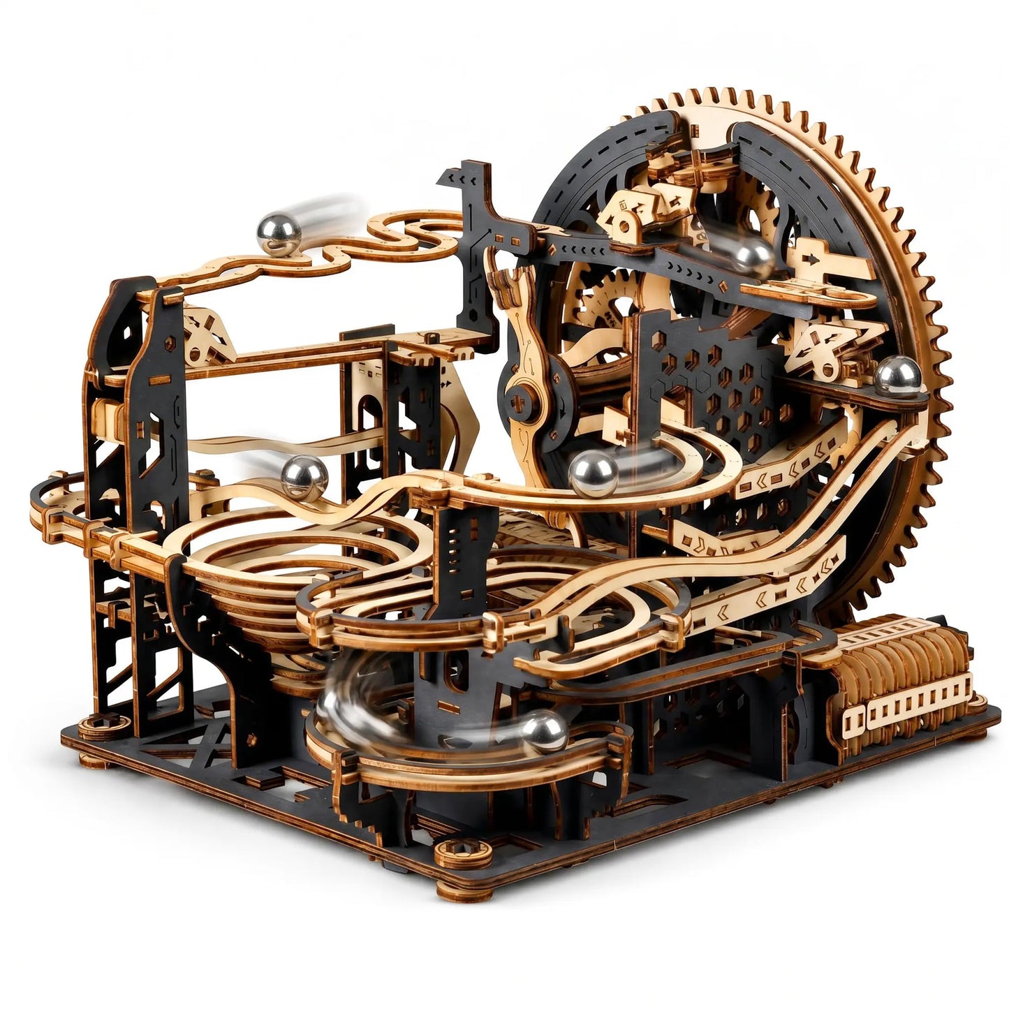 WDPINTU 3D Wooden Puzzles Marble Run