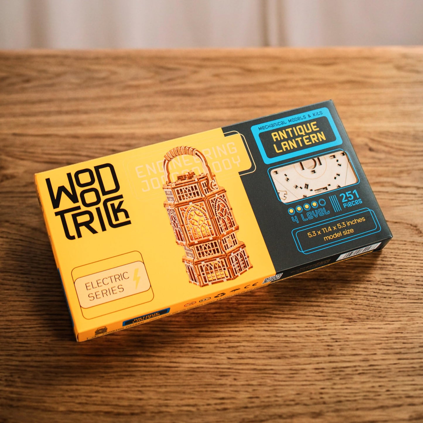 Wood Trick Antique Lantern LED 3D Wooden Puzzles for Adults to Build
