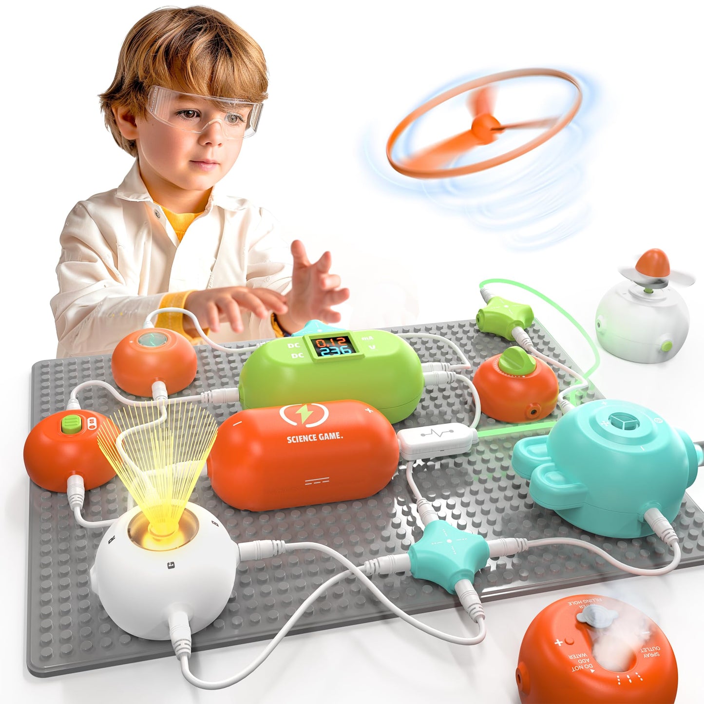 Science Kits for Kids - STEM Kits for Kids, Electronics Exploration Kit, STEM Educational Toy Gifts for Kids Boys Girls Ages 3 4 5 6 7 8 9 10 11 12