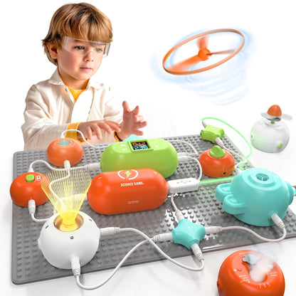 Science Kits for Kids - STEM Kits for Kids, Electronics Exploration Kit, STEM Educational Toy Gifts for Kids Boys Girls Ages 3 4 5 6 7 8 9 10 11 12