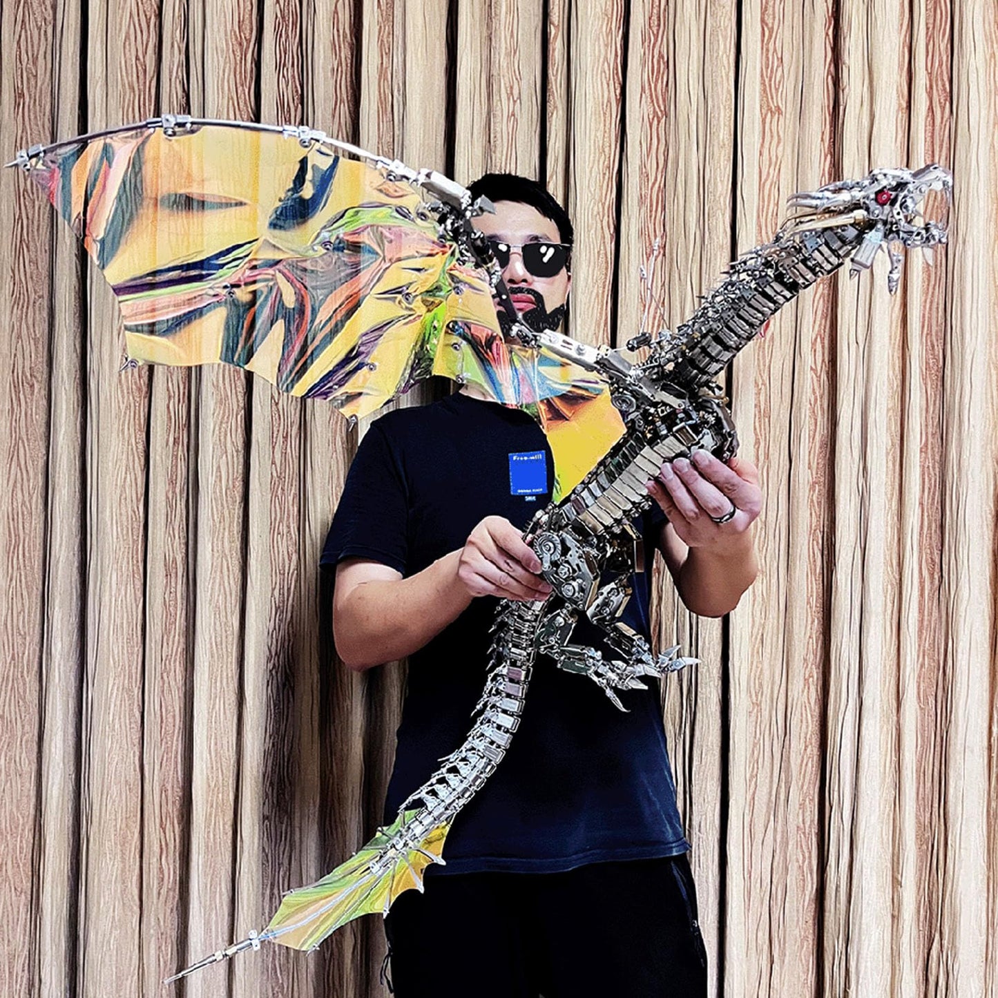 3D Metal Dragon Puzzle Kit for Adults