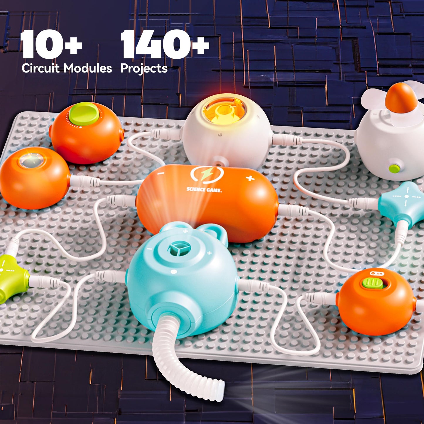 Science Kits for Kids - STEM Kits for Kids, Electronics Exploration Kit, STEM Educational Toy Gifts for Kids Boys Girls Ages 3 4 5 6 7 8 9 10 11 12