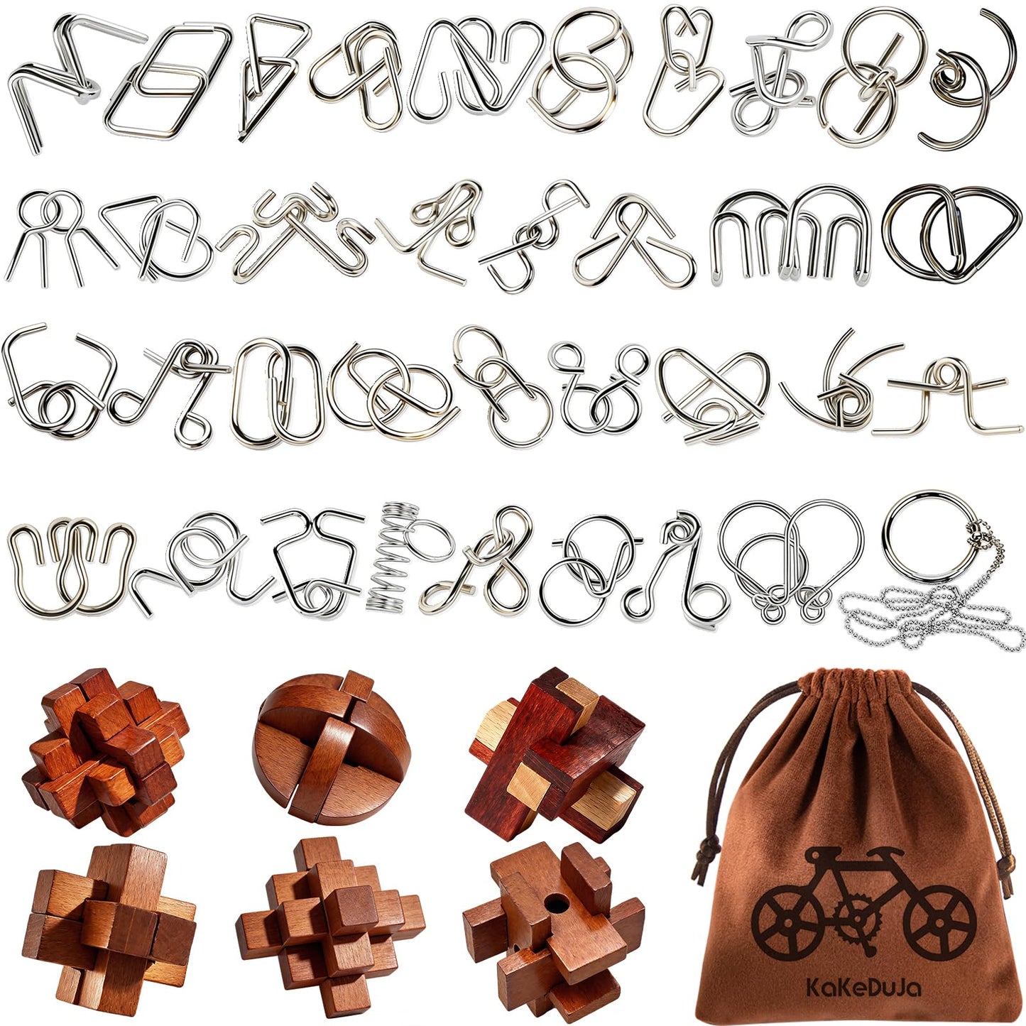 Brain Teaser Puzzles for Adults Disentanglement Puzzles Metal Brain Teaser Puzzles