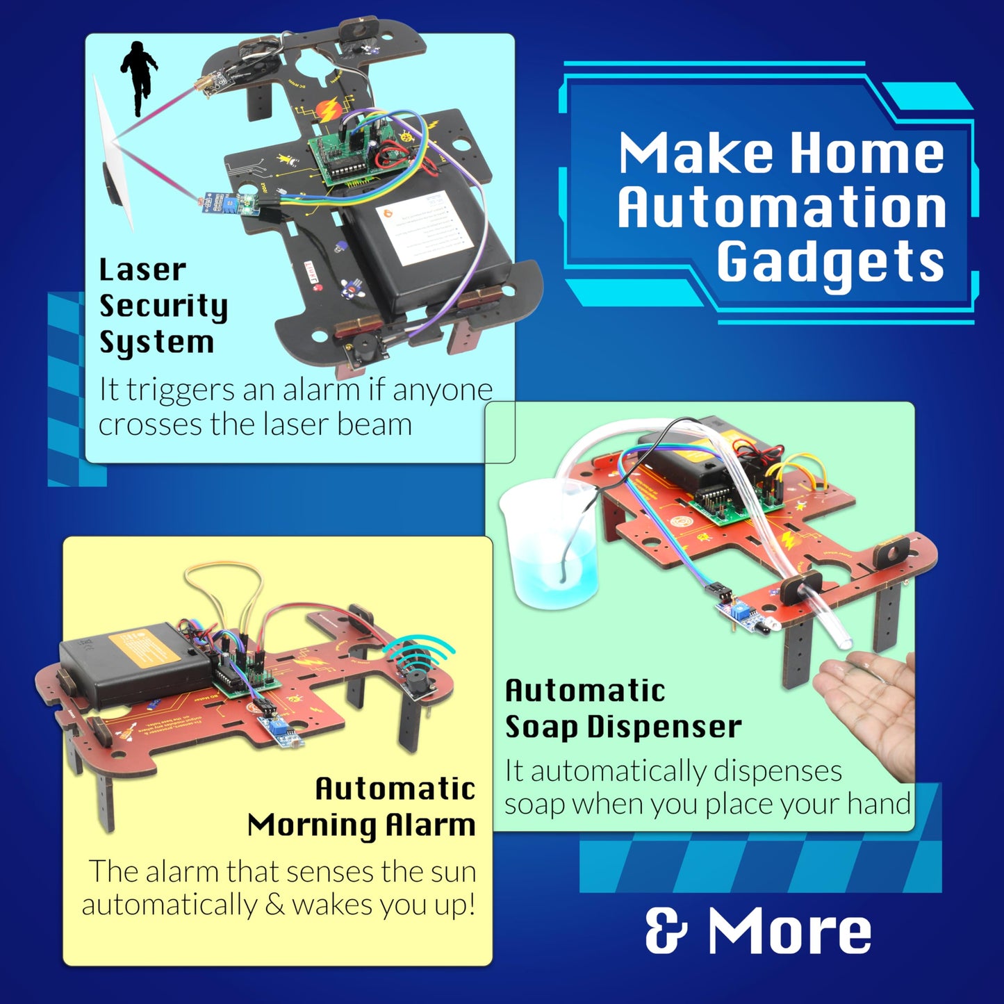 Butterfly Edufields Science and stem Electronic Robot Kits for Kids with Motors
