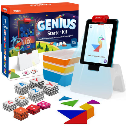 Osmo Genius Starter Kit for Kids Ages 6–10 | 7 Educational Learning Games | iPad Compatible | Educational STEM Learning System | Base Included