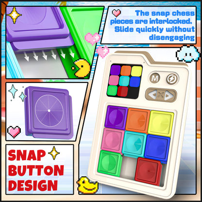 SMILESSKIDDO Kids Games Brain Teaser Slide Puzzle, with 1000+ Challenges