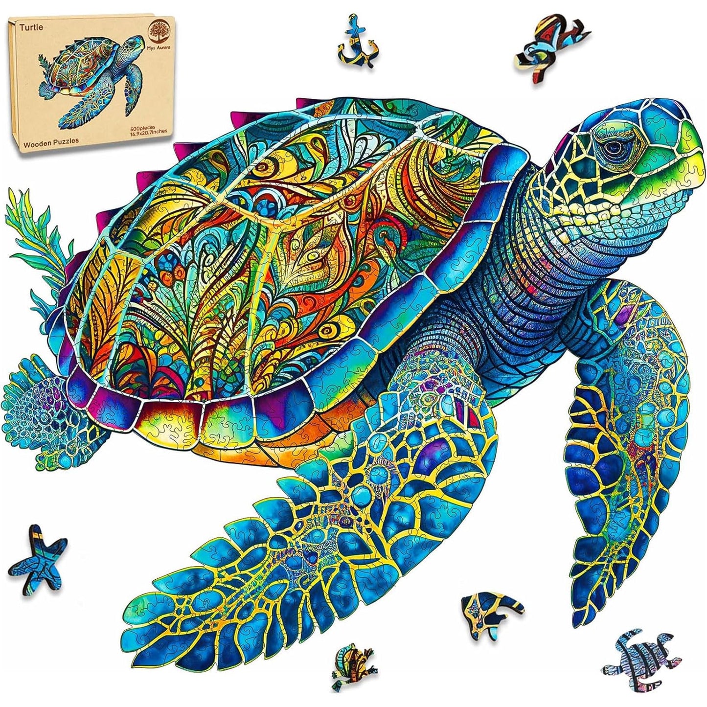 Mys Aurora Wooden Jigsaw Puzzles for Adults 200 300 500 Pieces