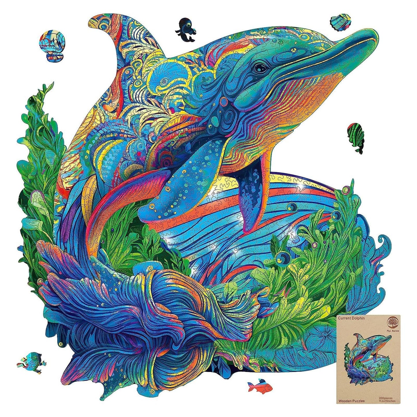 Mys Aurora Wooden Jigsaw Puzzles for Adults 200 300 500 Pieces